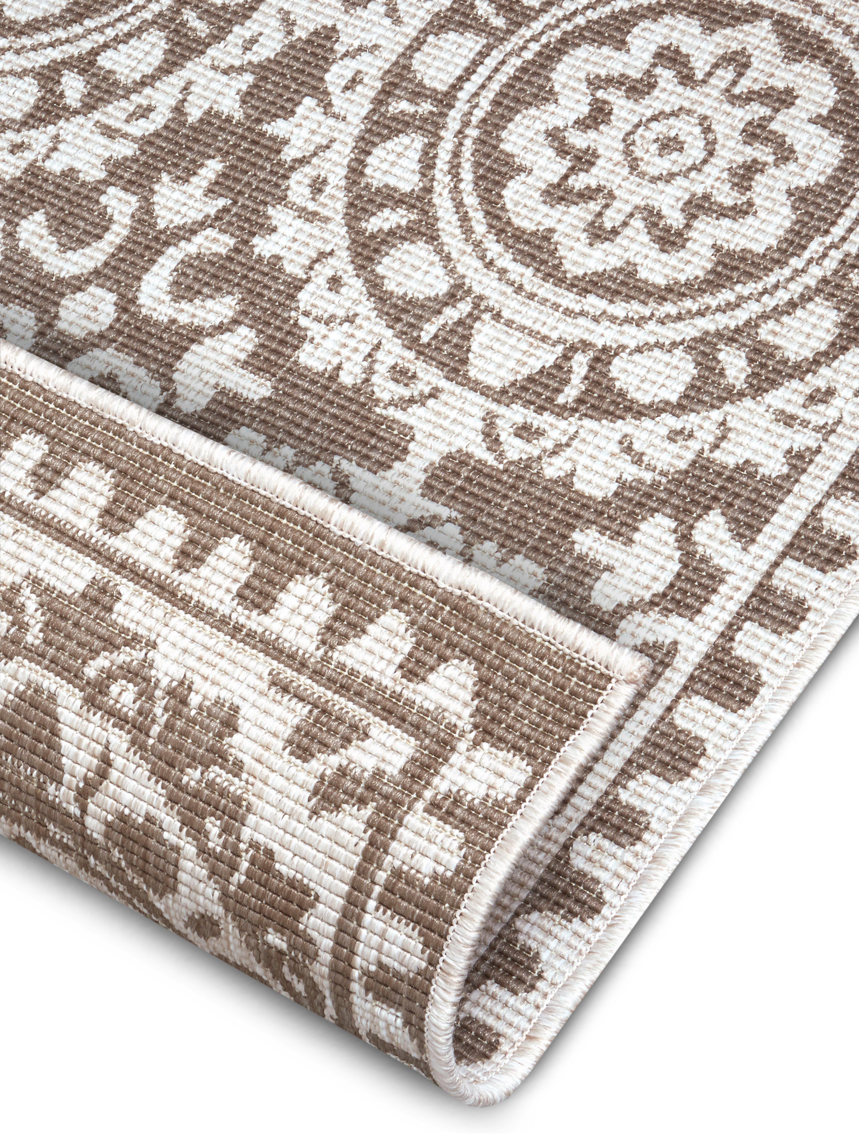 Läufer Jardin, NORTHRUGS, rechteckig, Höhe: 5 mm, Wendeteppich, In-& Outdoor, Vintage, Balkon, Garten, Wohnzimmer, Flur