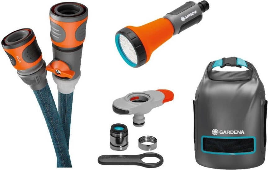 Gardena 18466-20 Tekstilslange Liano™ Xtreme 15m Ø 13mm, Sett med veggslangeholder