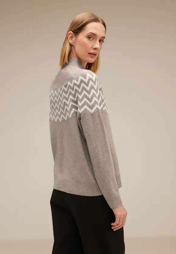 Street One Pullover mit Stehkragen
