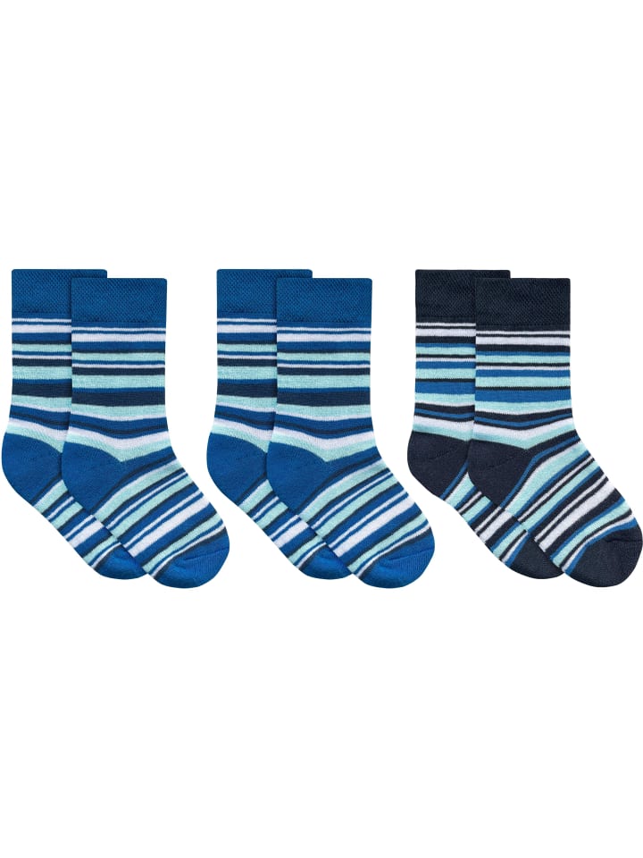 normani 3 Paar Kinder-Ringel-Thermosocken in Jungen/Ringel günstig kaufen