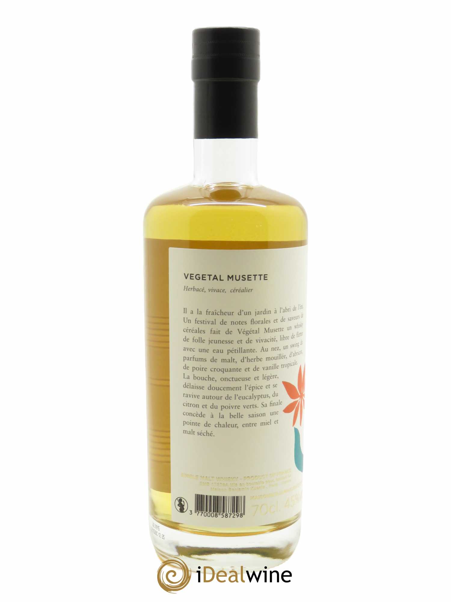 Whisky Maison Benjamin Kuentz Végétal Musette (70cl)  - Lot de 1 Bouteille