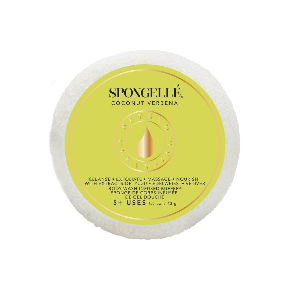spongelle travel size Spongette - COCONUT VERBENA Eponge de corps infusée de gel douche -Format voyage