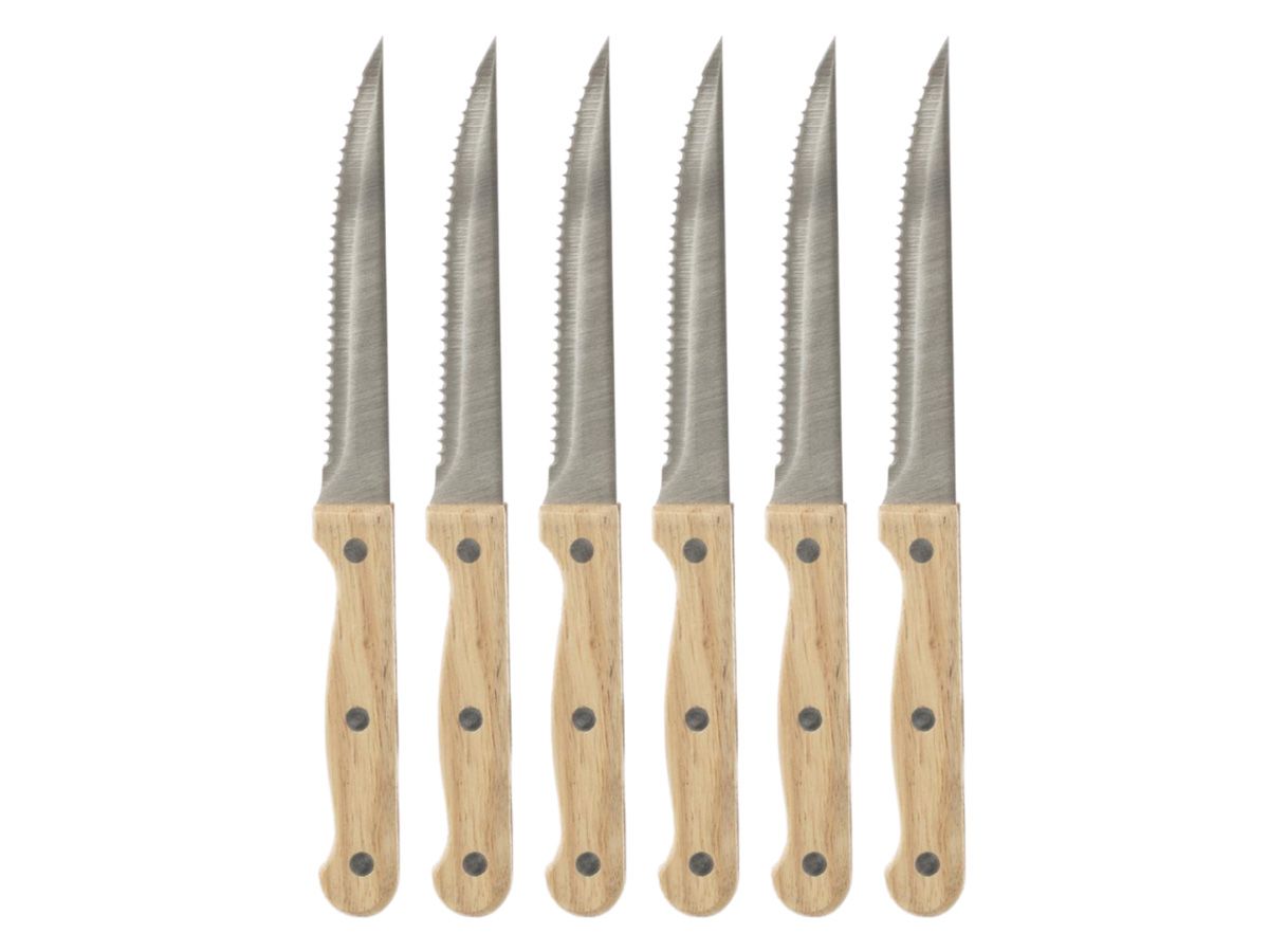 Orange85 Edelstahl Set von 6 Steakmesser