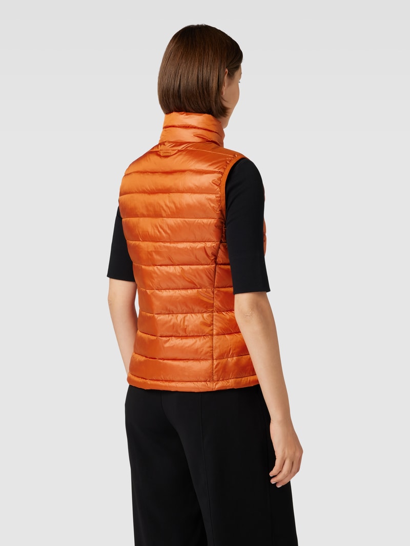 Steppweste mit Brusttasche in orange