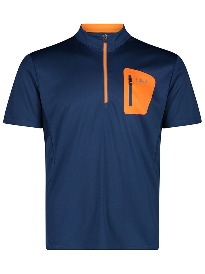 CMP Fahrradtrikot in Dunkelblau/Orange günstig kaufen