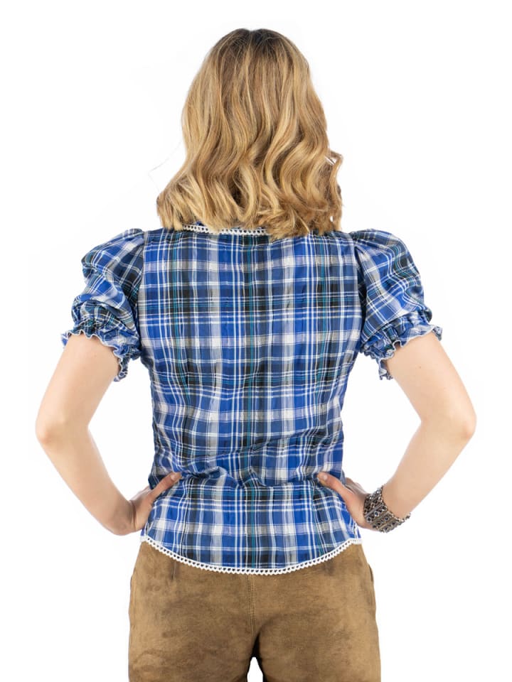 OS-Trachten Trachtenbluse Klosy in kornblau günstig kaufen