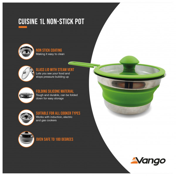 Vango - Cuisine 1L Non-Stick Pot - Topf