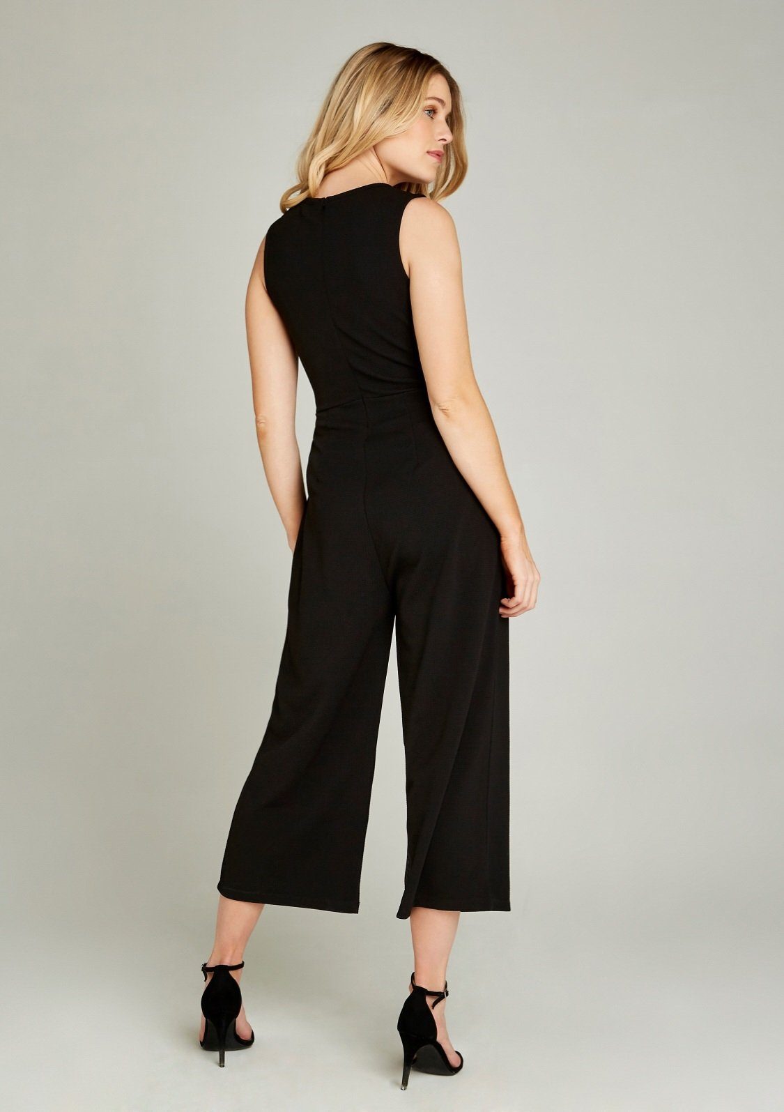Apricot Jumpsuit Culotte Jumpsuit with Tie Waist (2-tlg., mit Bindegürtel) mit Taillengürtel
