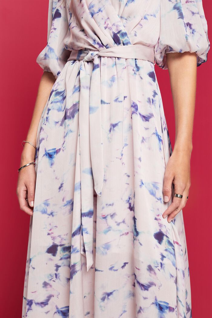 Midi-Kleid mit Wickel-Effekt