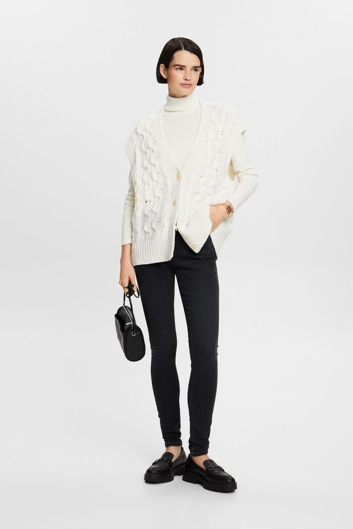 Skinny Jeans mit hohem Bund