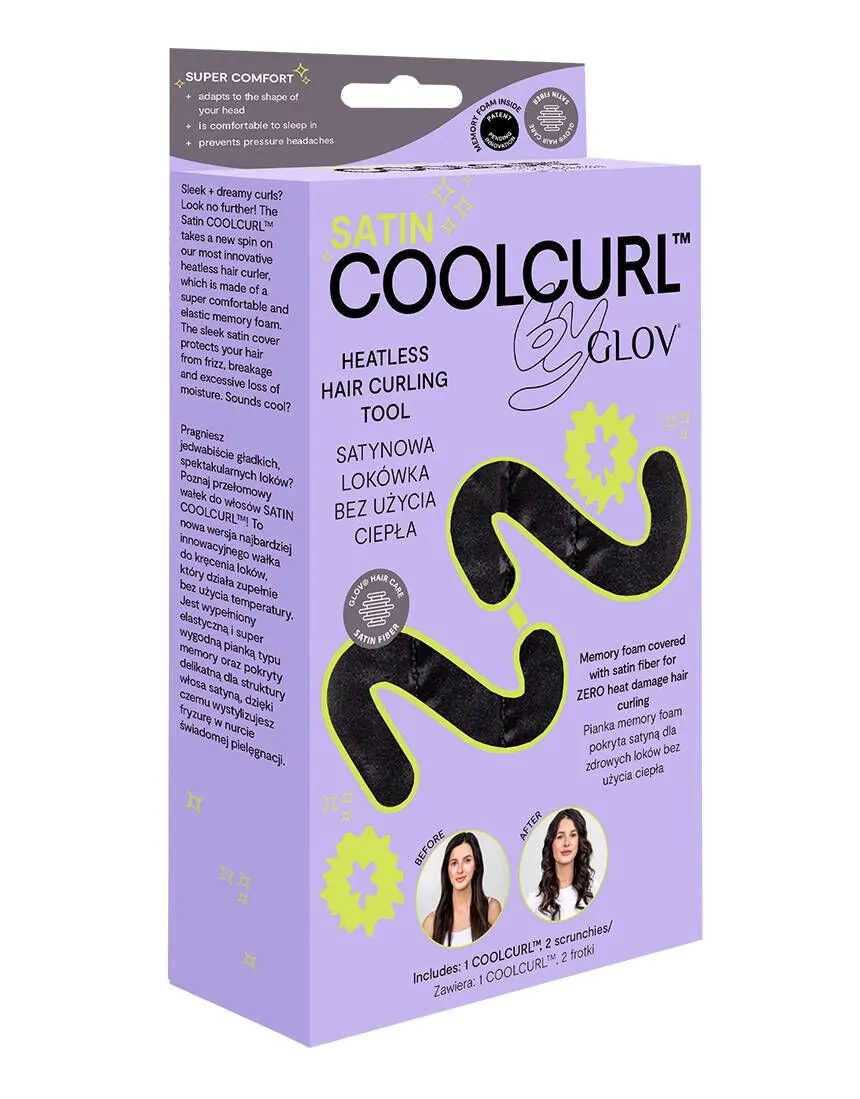 „Glov Cool Curl“ satininiai juodi plaukų suktukai