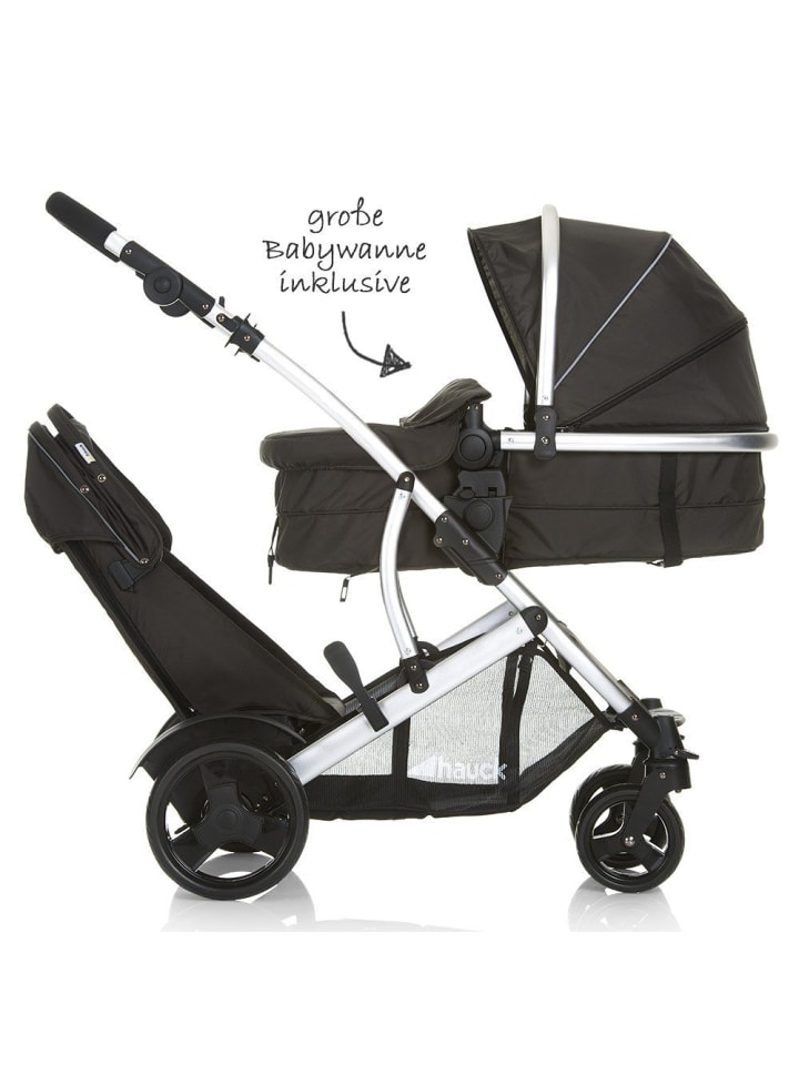 Hauck Geschwisterwagen Duett 2 - Black in schwarz günstig kaufen onesize