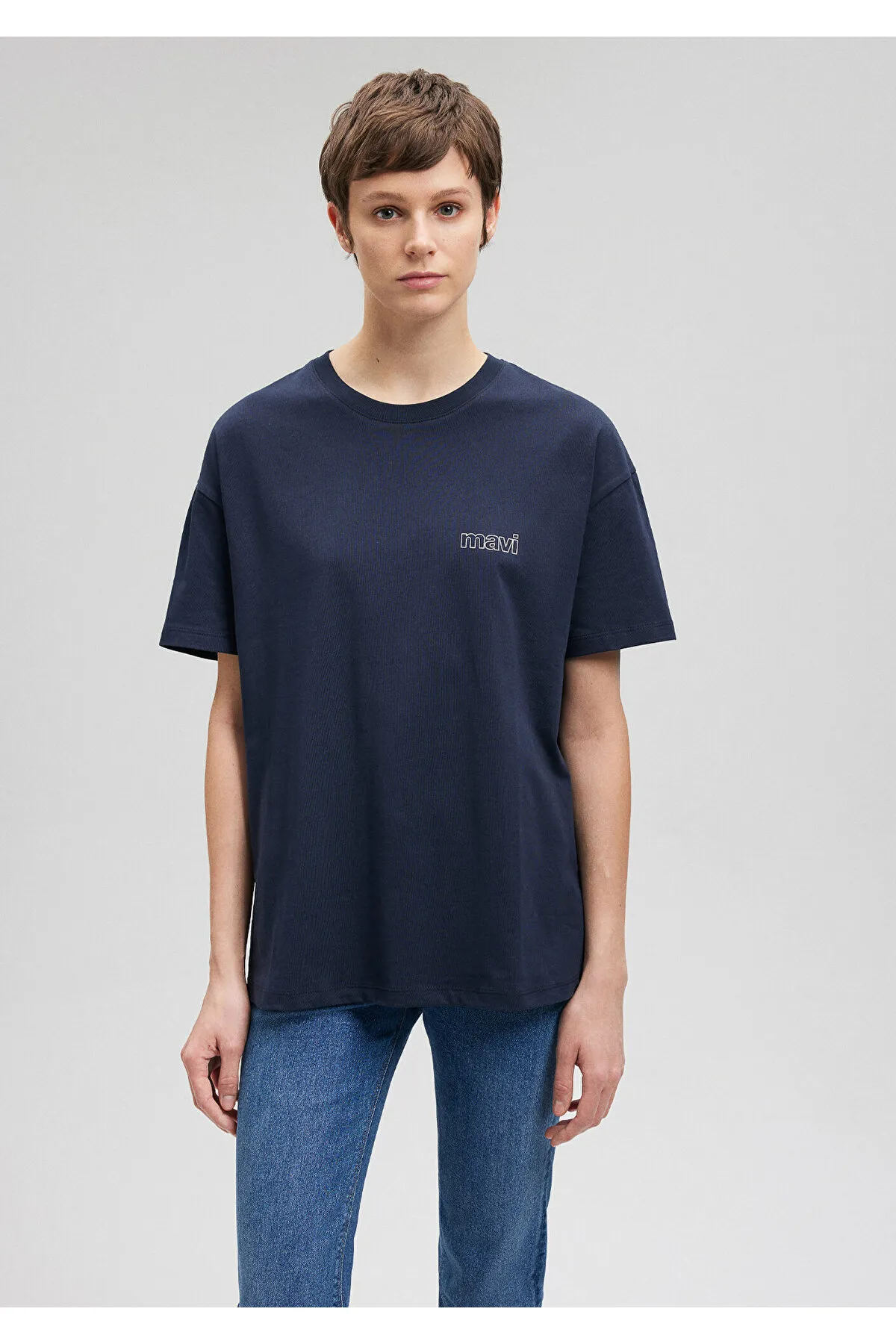 Mavi  T-Shirt - Dunkelblau - Relaxed Fit