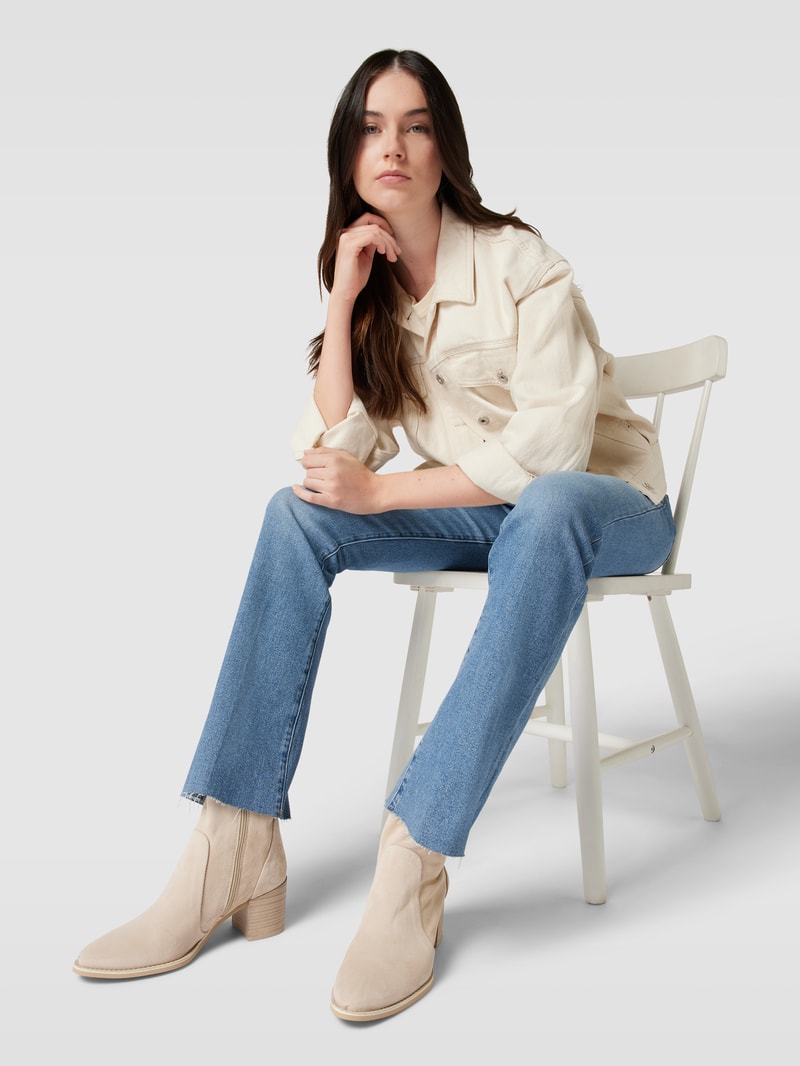 Stiefeletten mit Reißverschluss in taupe