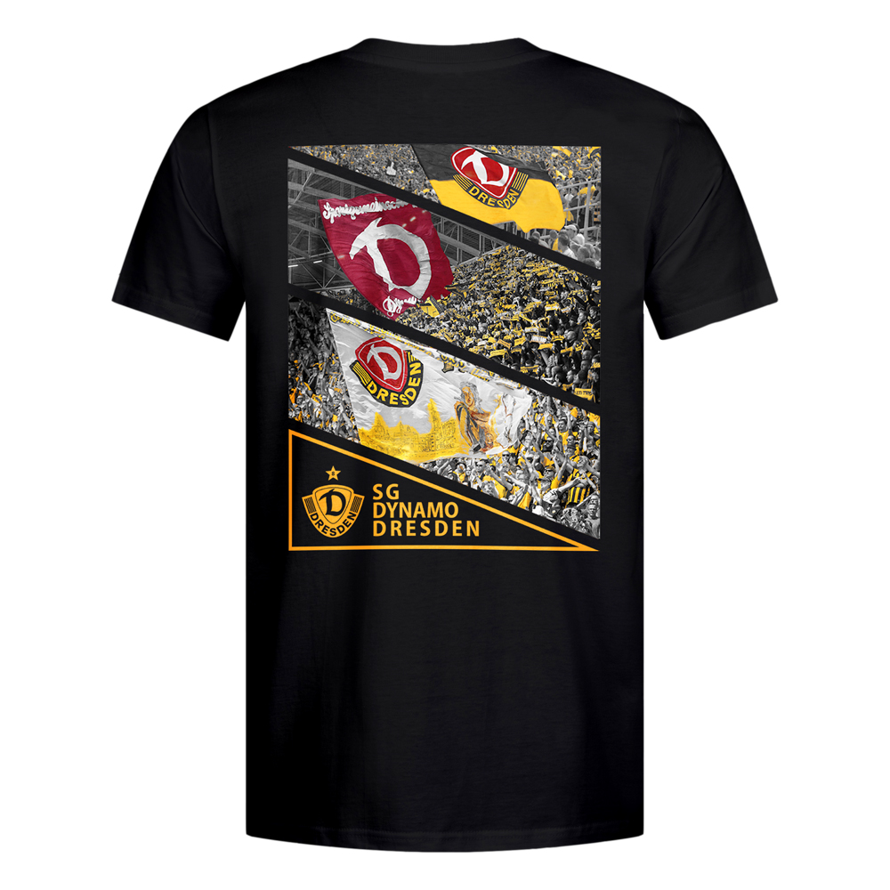 Herren T-Shirt FAHNEN schwarz