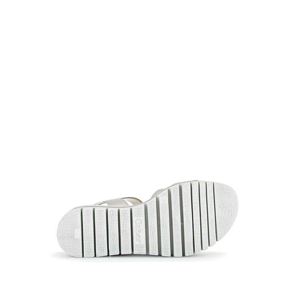 Gabor fashion Plateau Sandale silber