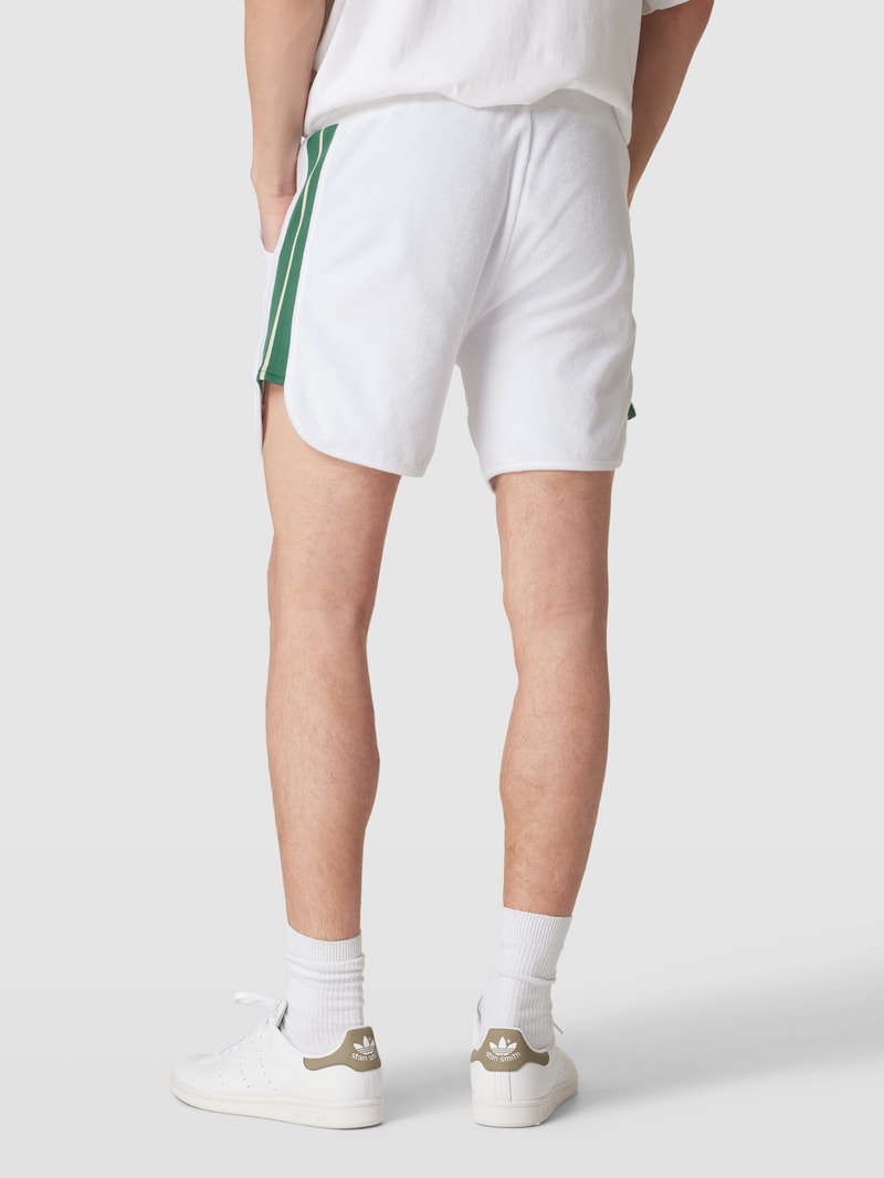 Shorts mit Label-Details Modell 'Siepe' in weiß
