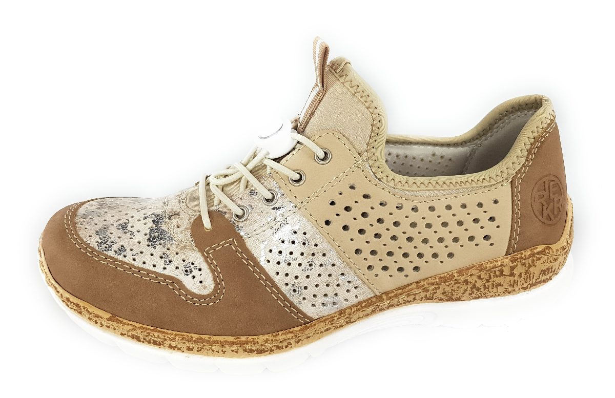 Rieker Nabukino N4255-60 Beige 60 beige-silver