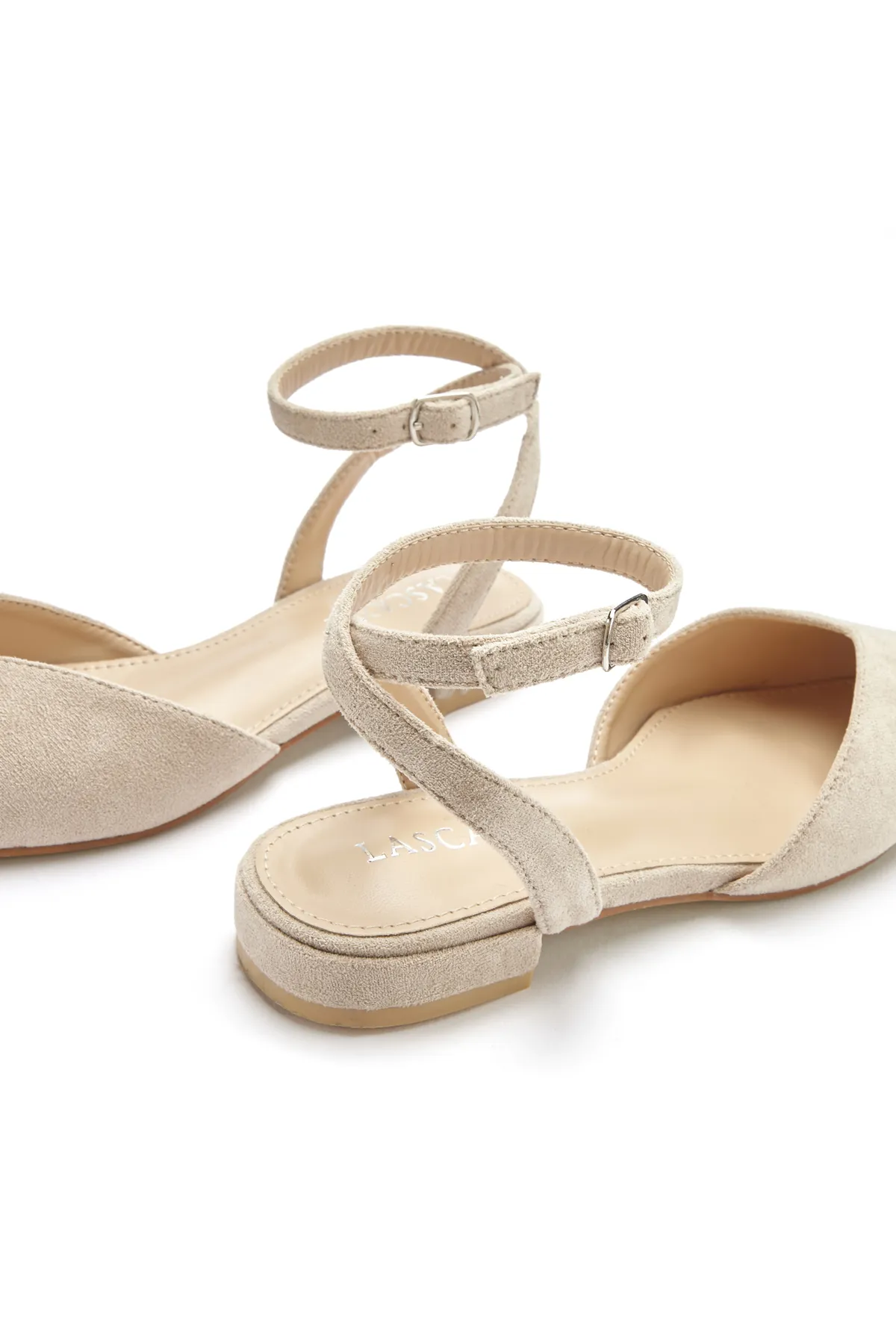 LASCANA  Ballerina - Beige - Flacher Absatz