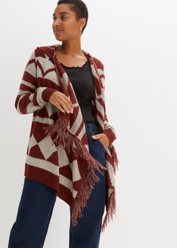 Strickjacke mit Muster