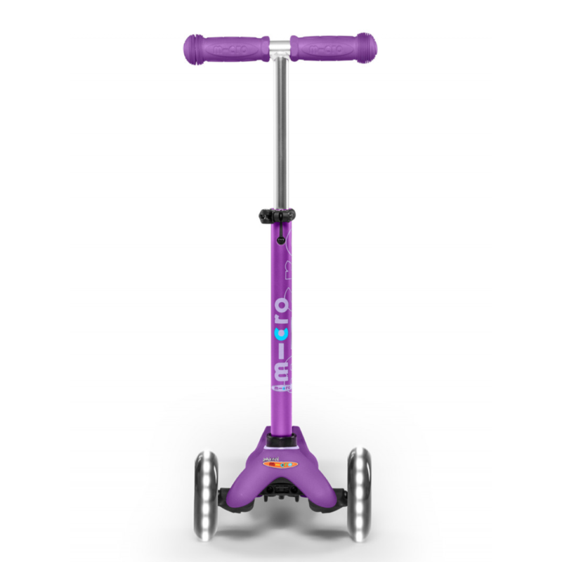 Trottinette 3 Roues Enfant - Mini Micro Deluxe Violet Led