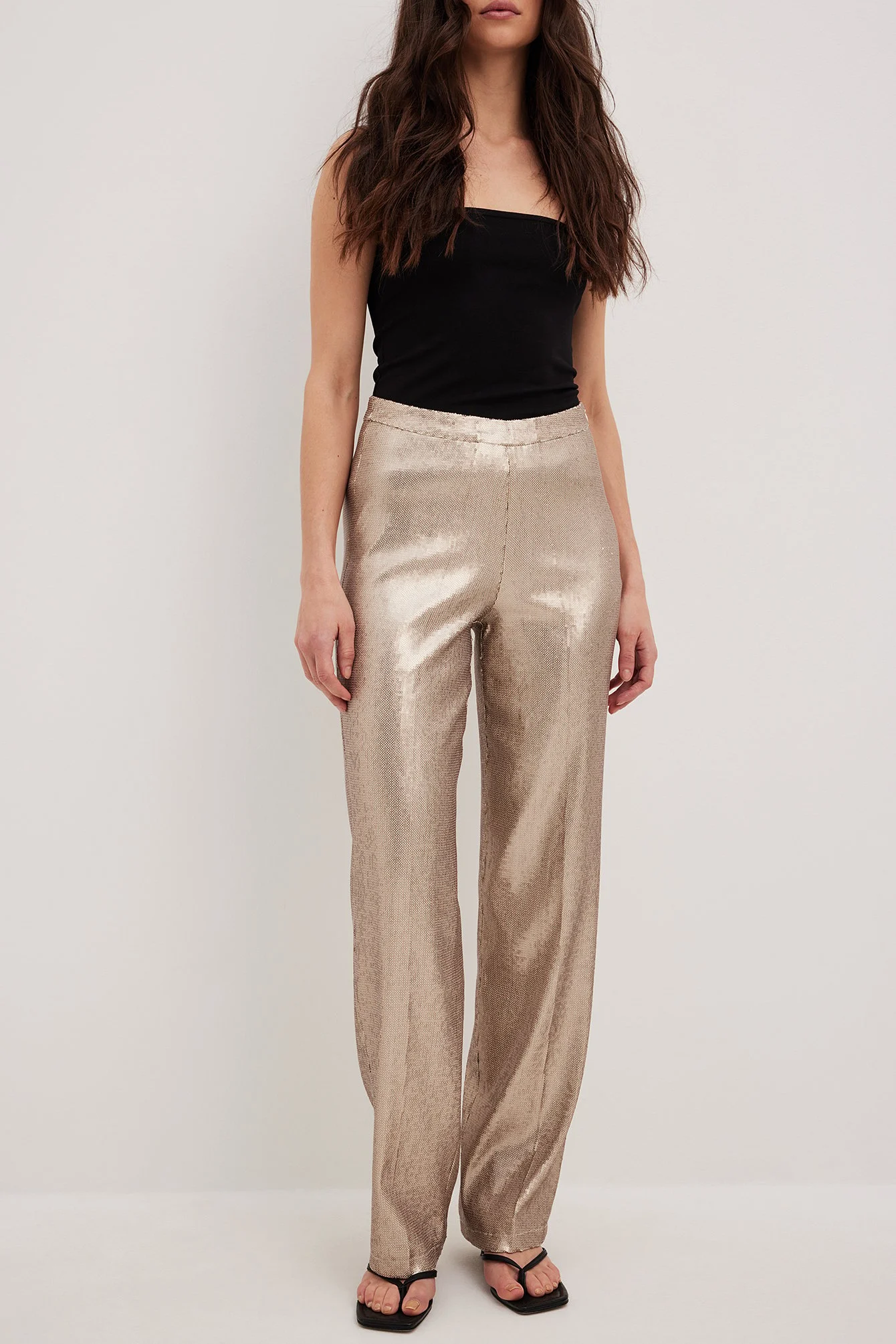 Anzughose mit mittelhoher Taille