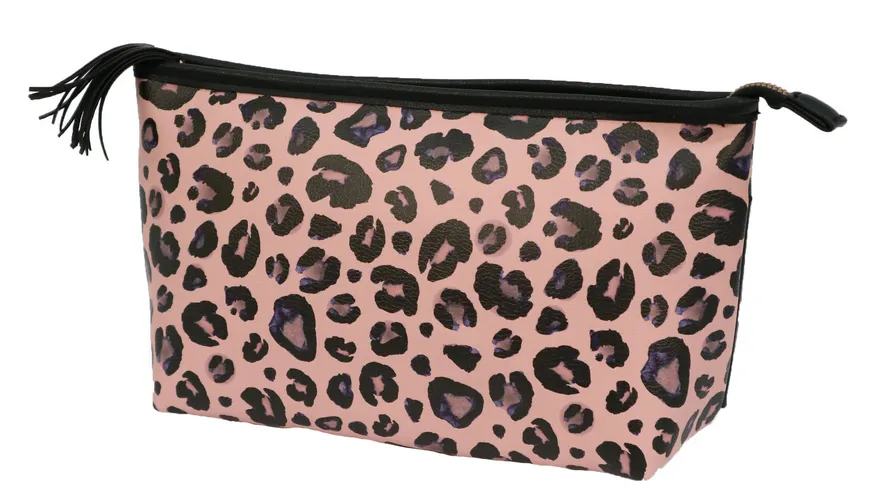 Kulturtasche schwarz / rosa