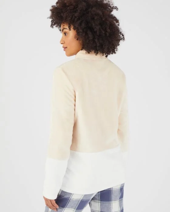 Gilet polaire zippé bicolore