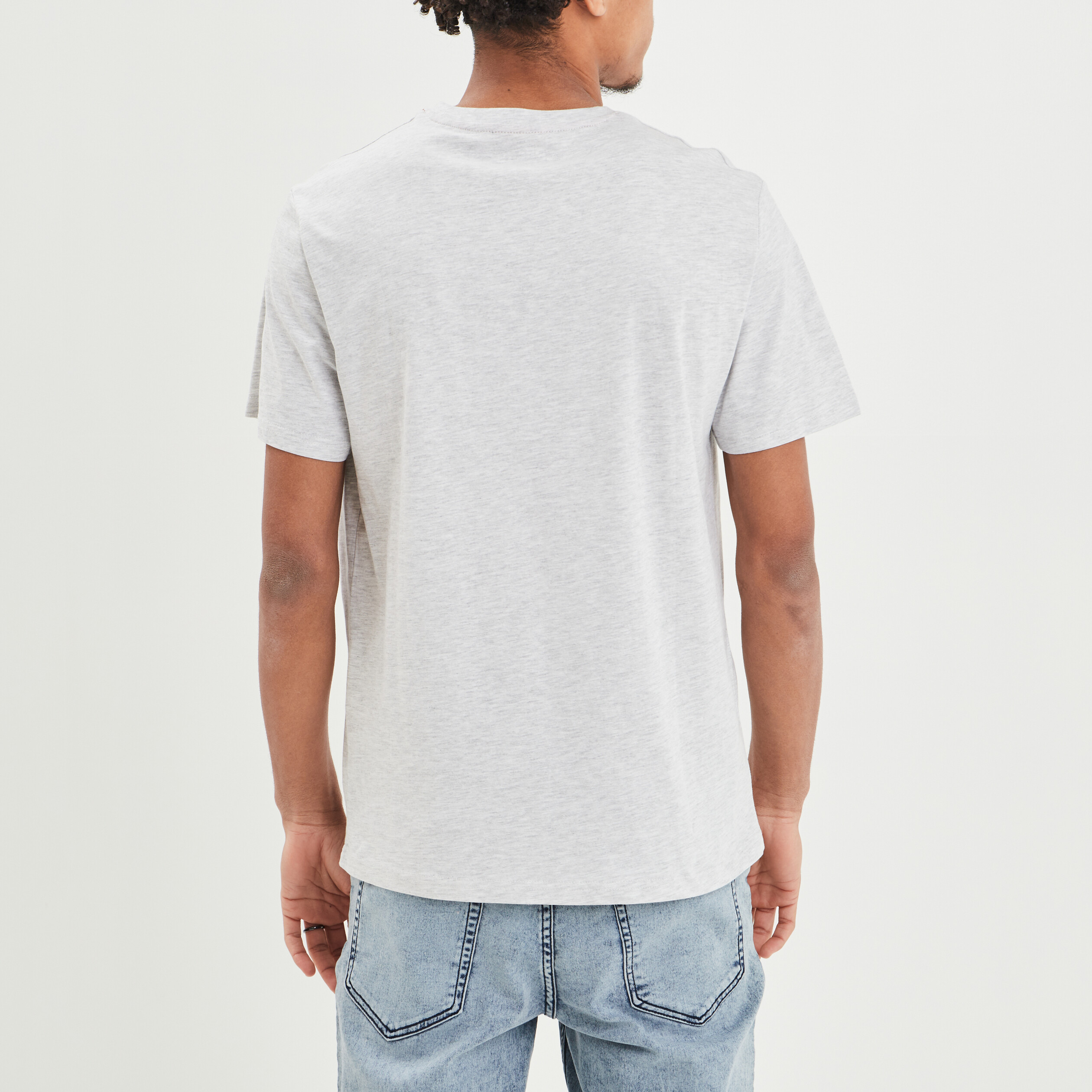 T-shirt manches courtes Creeks gris clair homme | La Halle