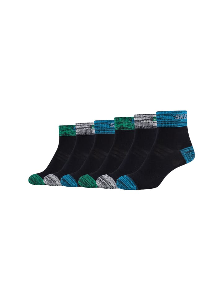 Skechers Kurzsocken 6er Pack mesh ventilation in navy günstig kaufen 27-30