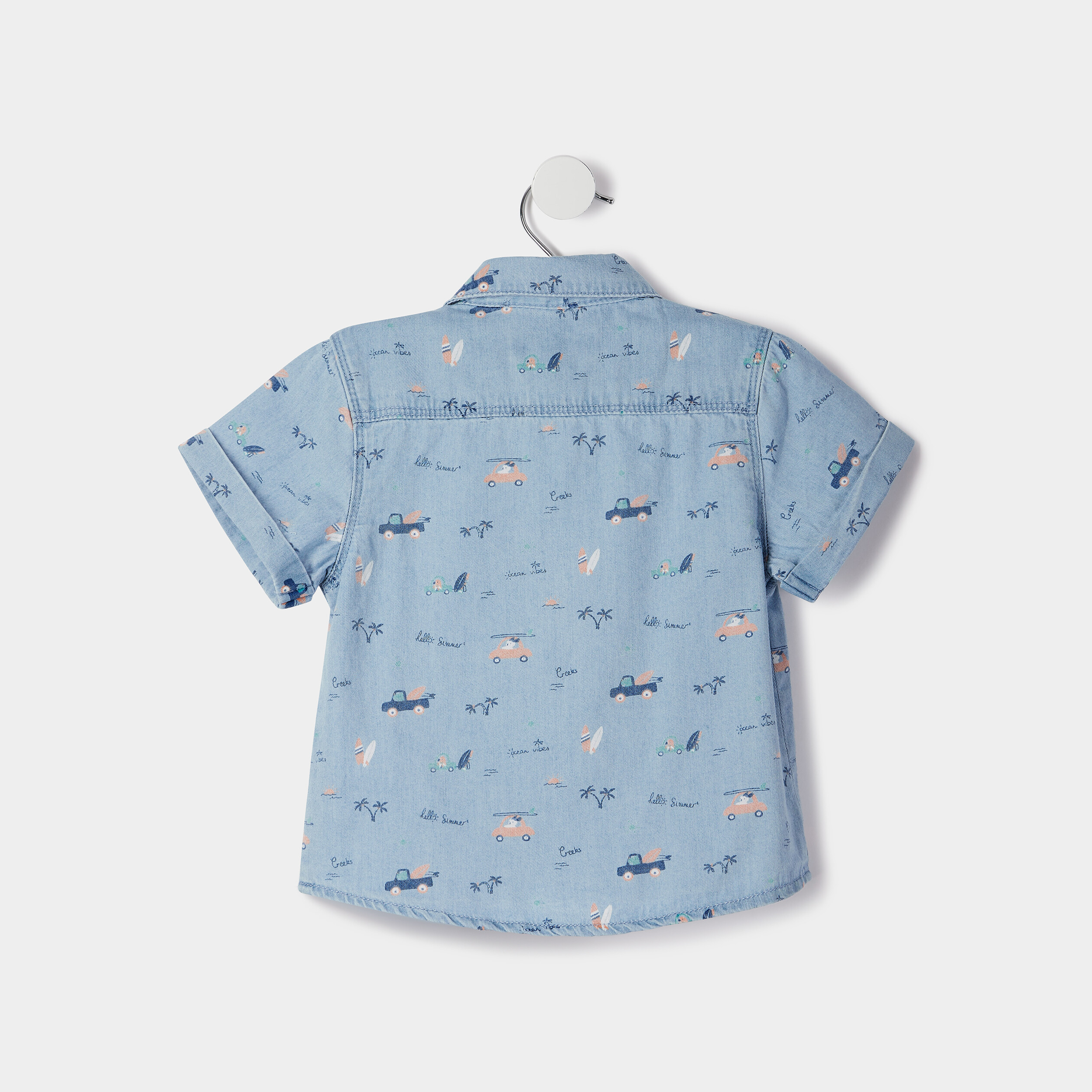 Ensemble 2 pièces Creeks denim bleach bébé garçon | La Halle