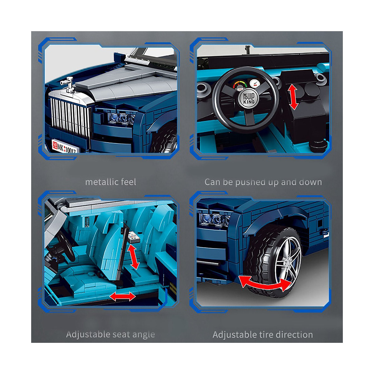 Zusammengebautes Bausteinspielzeug für Kinder Auto Model