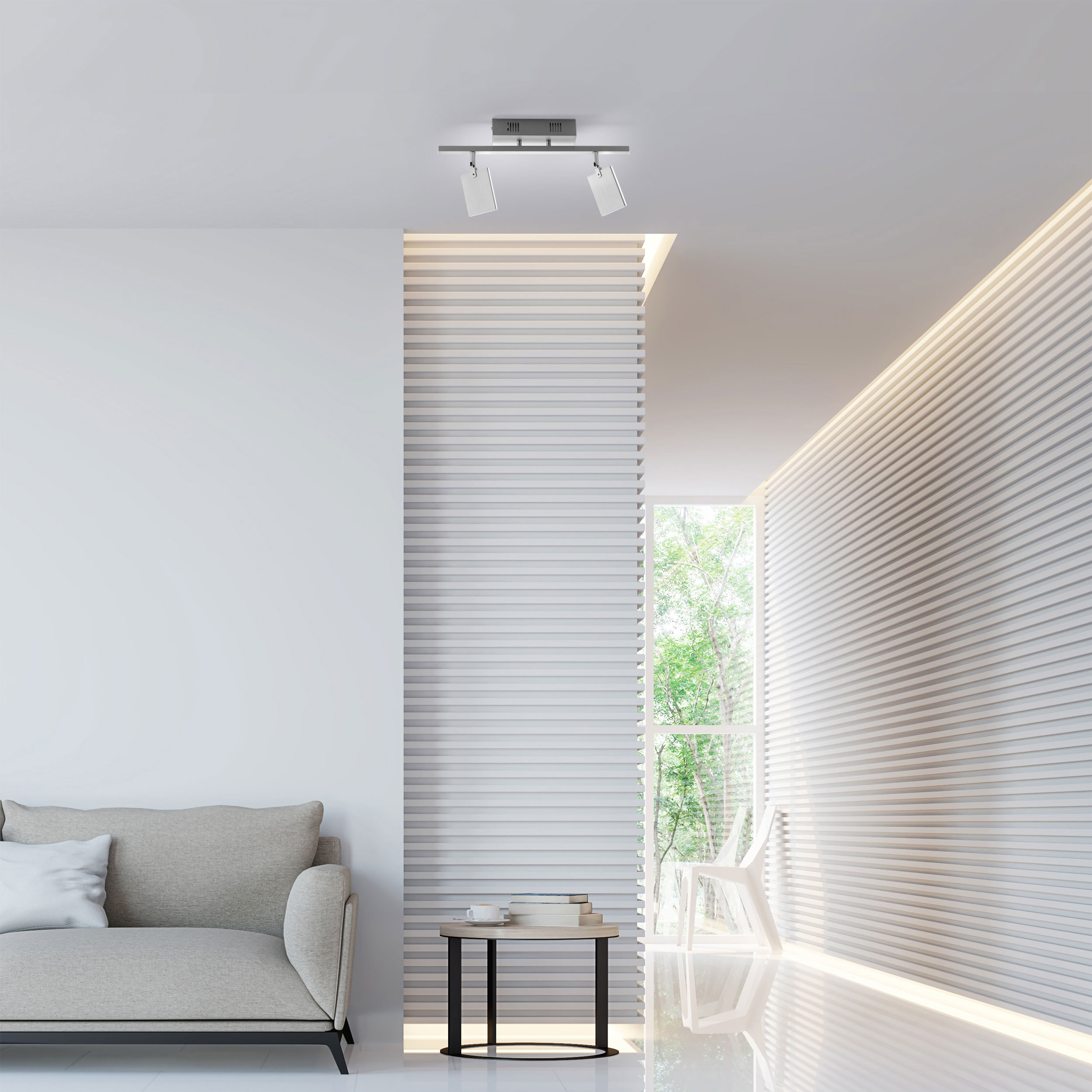 PURELED-Deckenleuchte 2flg