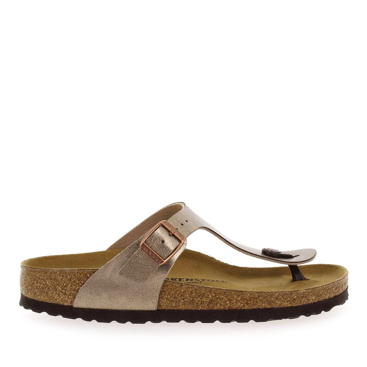 Birkenstock  GIZEH - taupe métallisé
