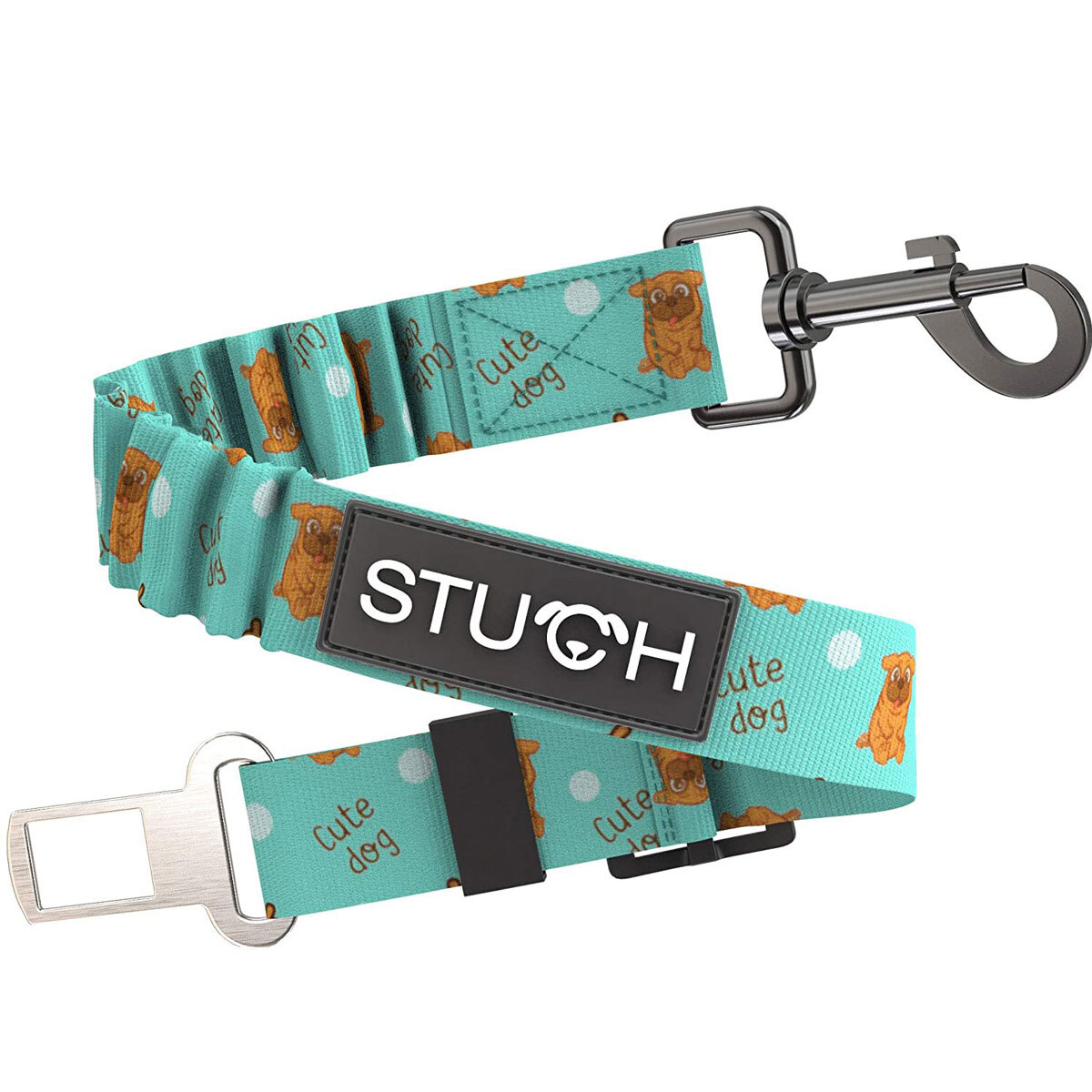 STUCH Autozubehör STUCH Universeller Bungee Autogurt für Hunde & Katzen türkis