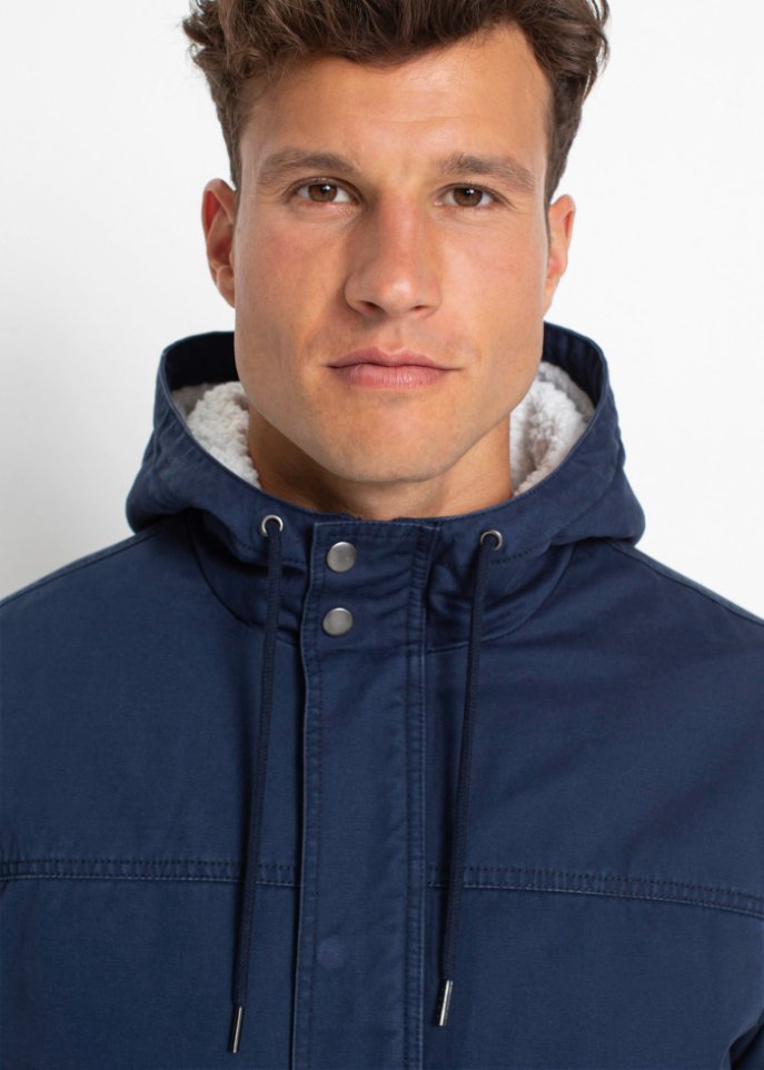 Parka mit Fellimitat-Futter