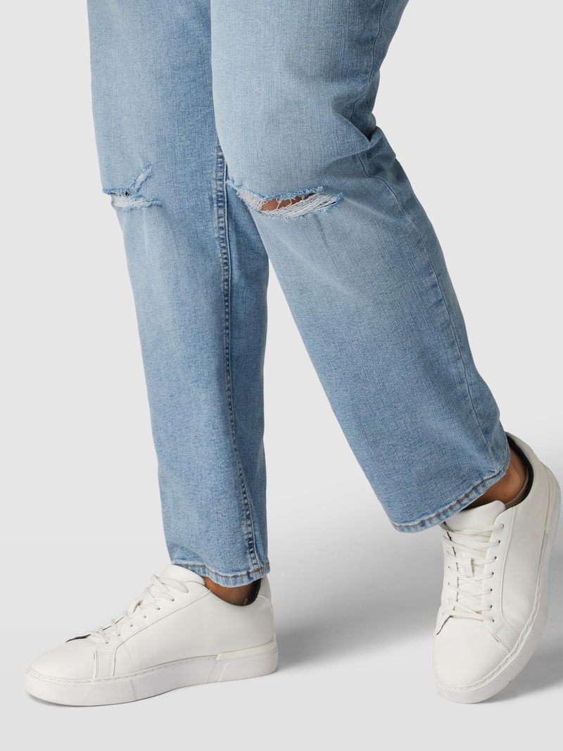 PLUS SIZE Jeans im Destroyed-Look Modell 'GLENN' in jeans