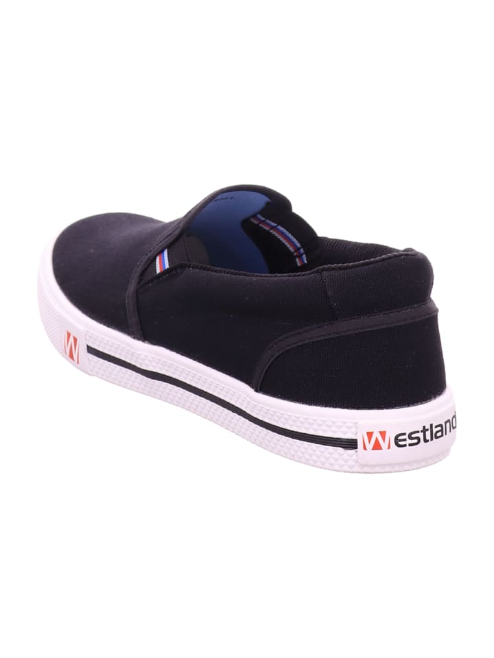 WESTLAND Sportliche Slipper in Schwarz günstig kaufen