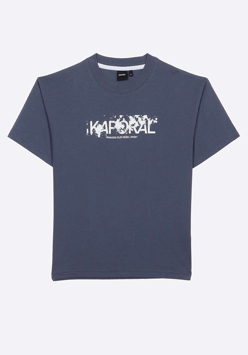 PIKO   T-shirt bleu gris à manches courtes Garçon