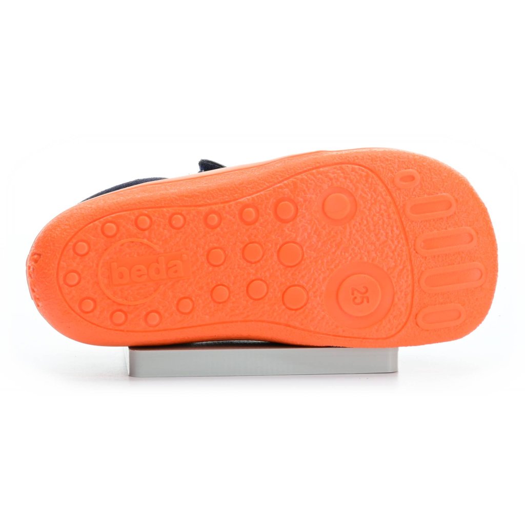 Beda Mandarine Blau Barfuß-Halbschuhe (BF 0001/W/low)