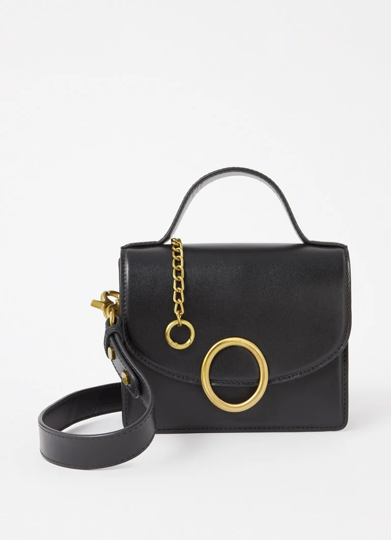 Bolsa Sessùn Theao Mimi em pele de vitelo com alça de ombro removível.
