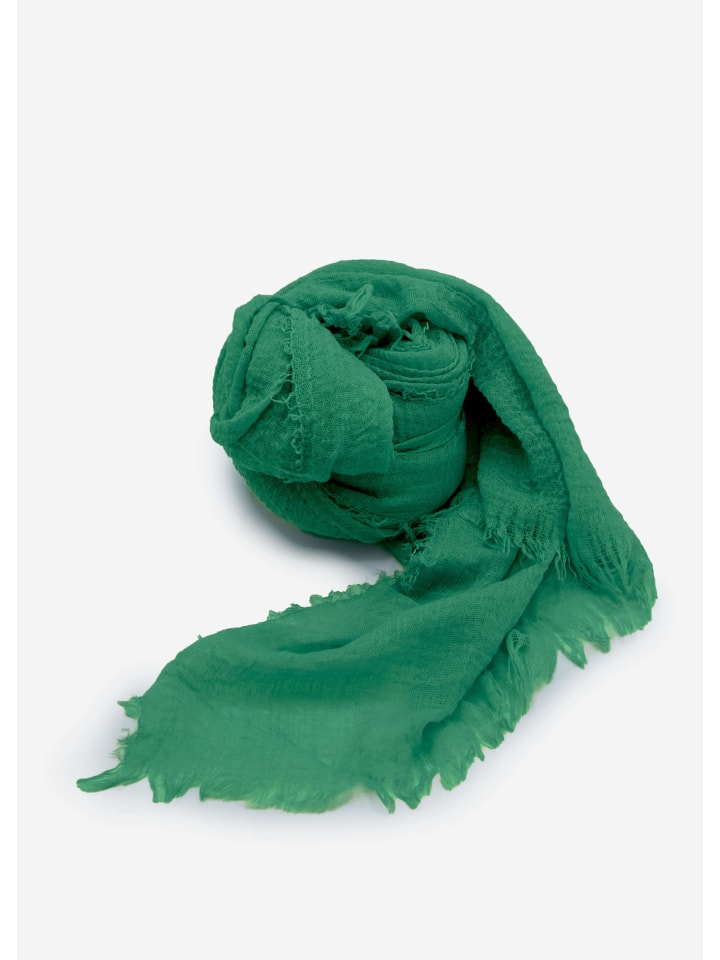 SASSYCLASSY Musselin Schals in Grün günstig kaufen onesize