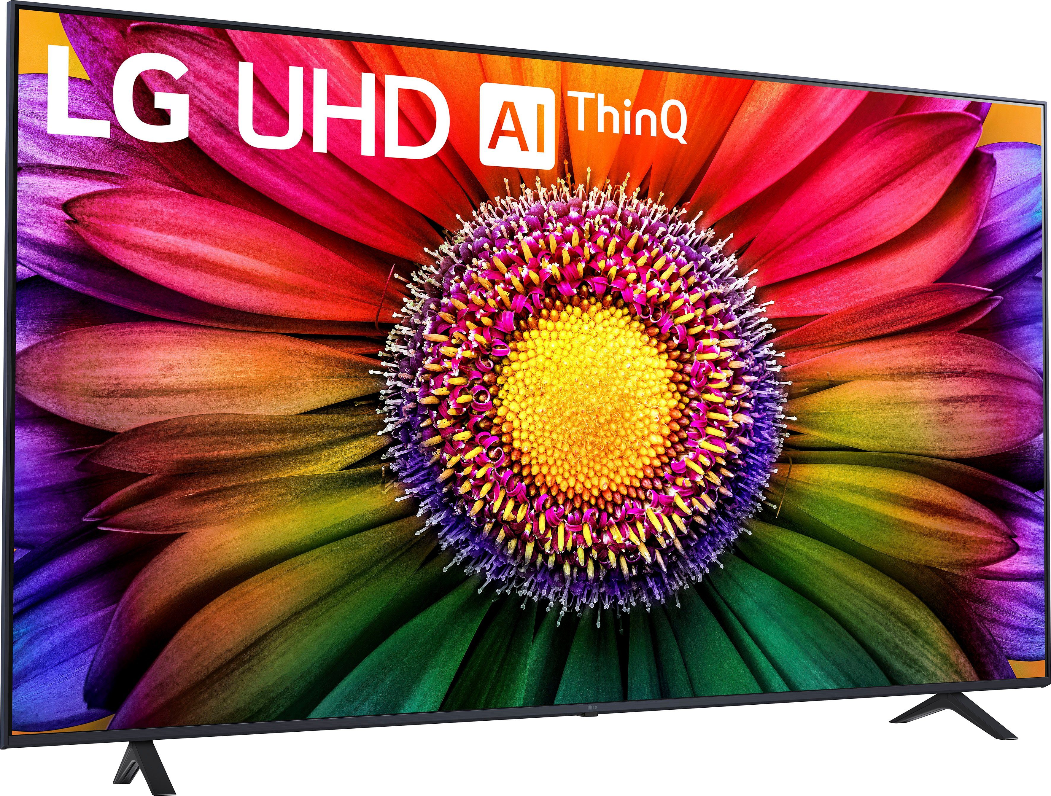 LG 70UR80006LJ LCD-LED Fernseher (177 cm/70 Zoll, 4K Ultra HD, Smart-TV, UHD,α5 Gen6 4K AI-Prozessor,HDR10,AI Sound Pro,Filmmaker Mode)