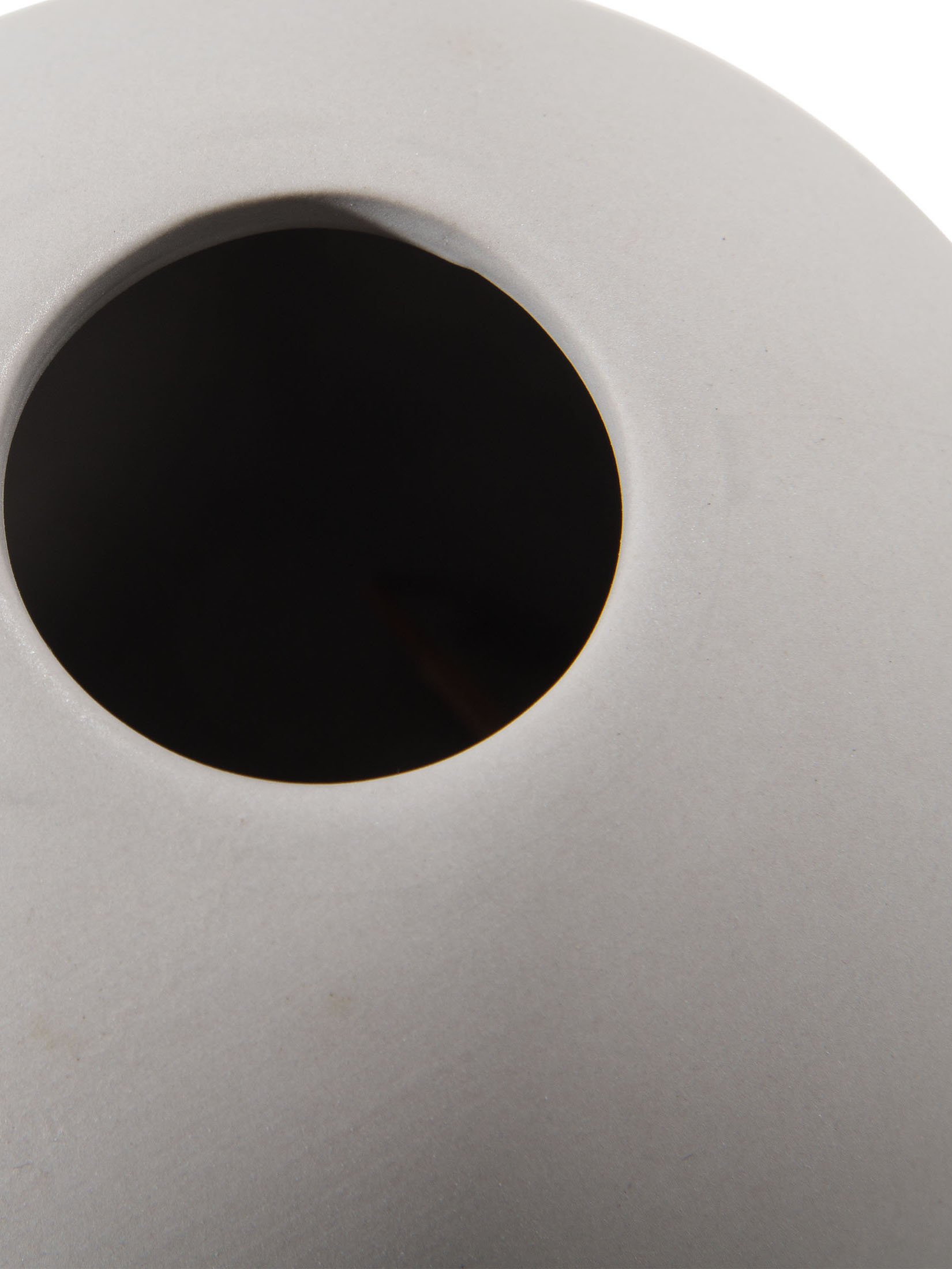 Ball Flower Vase, Grau