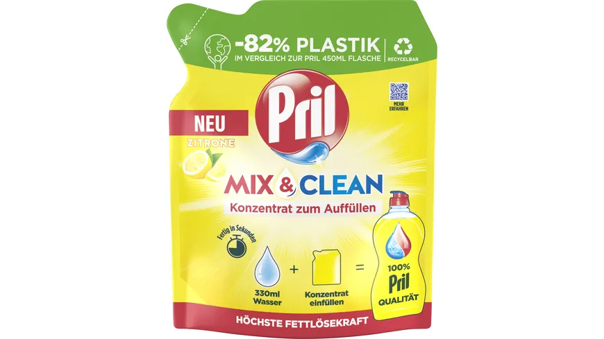 PRIL Handspülmittel Konzentrat Mix & Clean Zitrone 120 ml