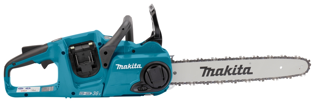 Makita DUC400Z 2 x 18 voltos láncfűrész 40 cm akkumulátorok és töltő nélkül