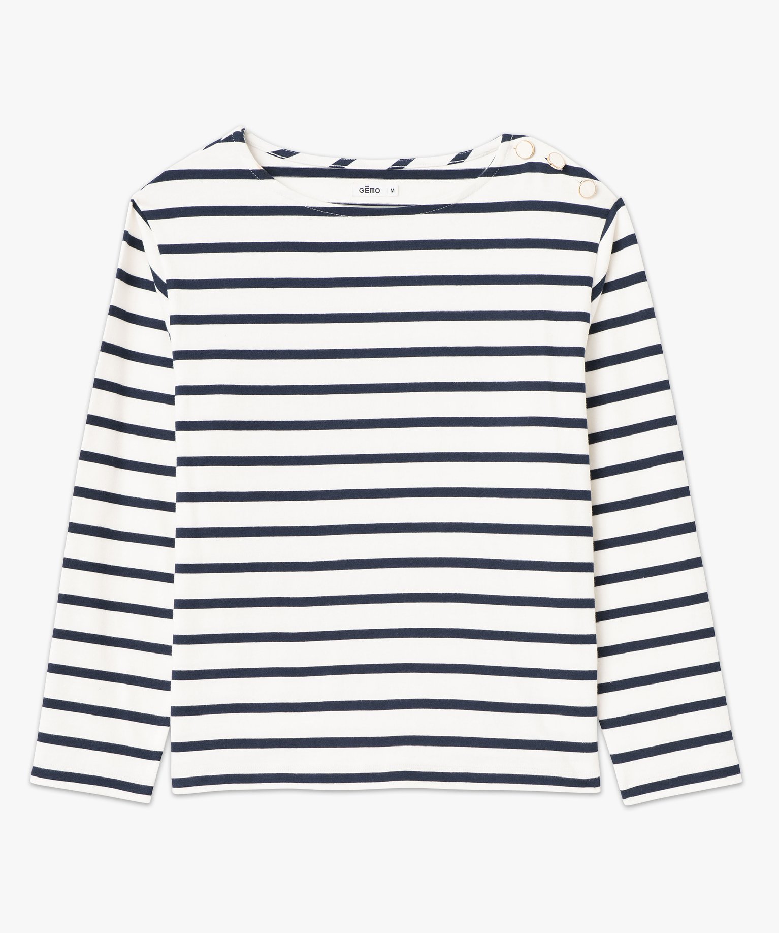 Tee-shirt rayé à manches longues femme raye | GEMO