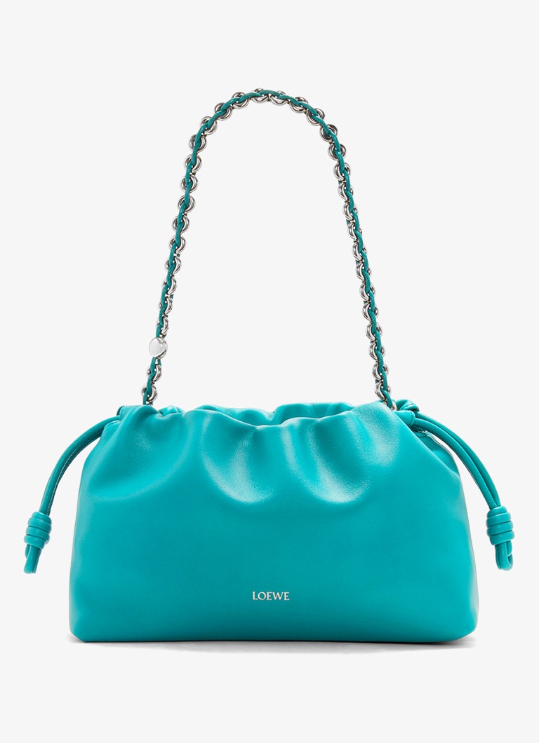 LOEWE Flamenco jēra ādas sajūga soma ar plecu siksnu