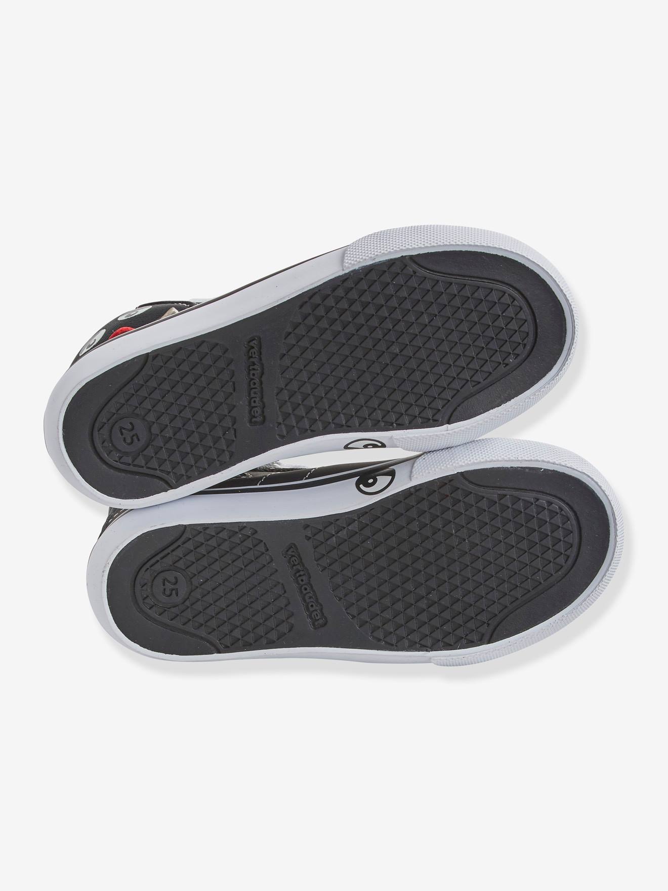 Vertbaudet Hohe Jungen Sneakers, Anziehtrick - schwarz