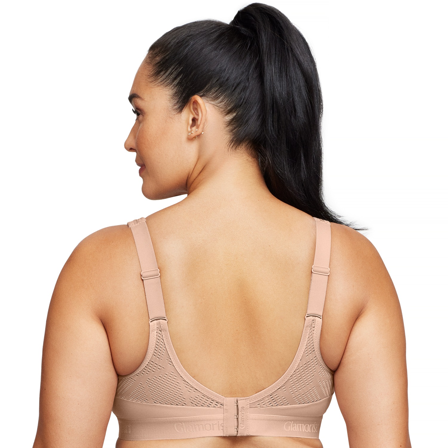 Atmungsaktiver Mesh-Sport-BH - Haut
